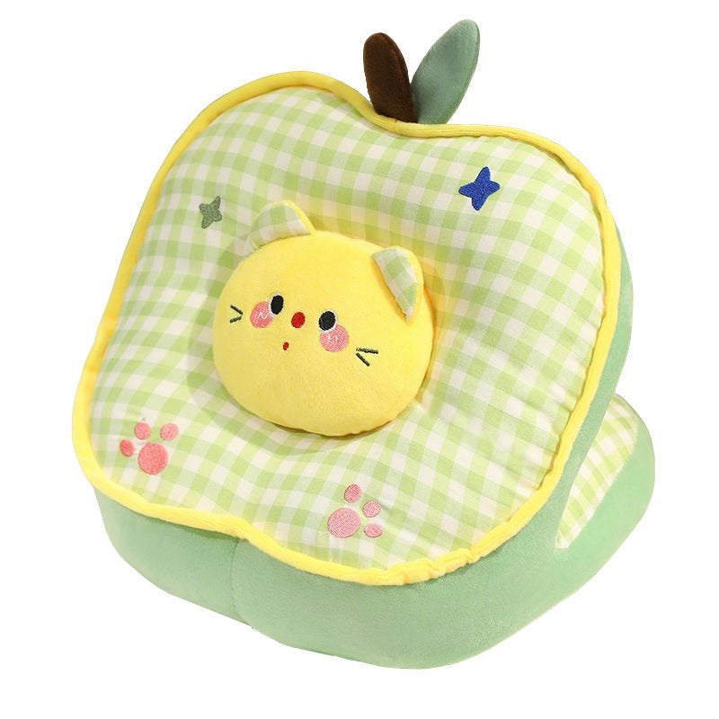 Plush pillow with plum motif Madigas