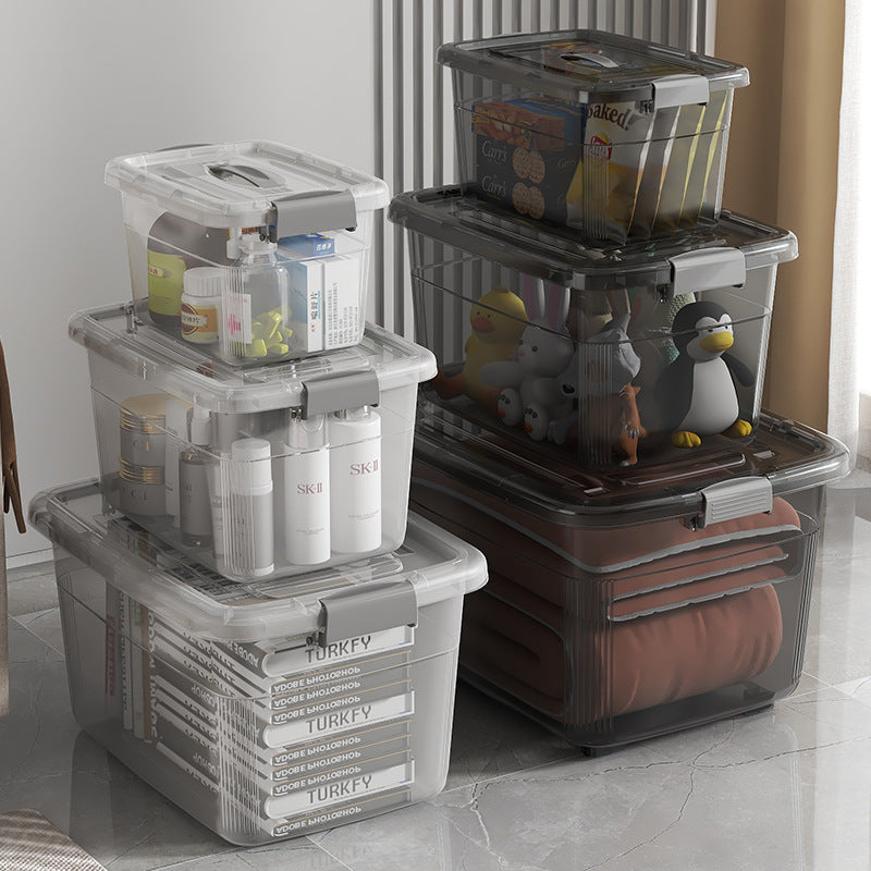 Multifunctional Storage Box with Wheels and Easy Access