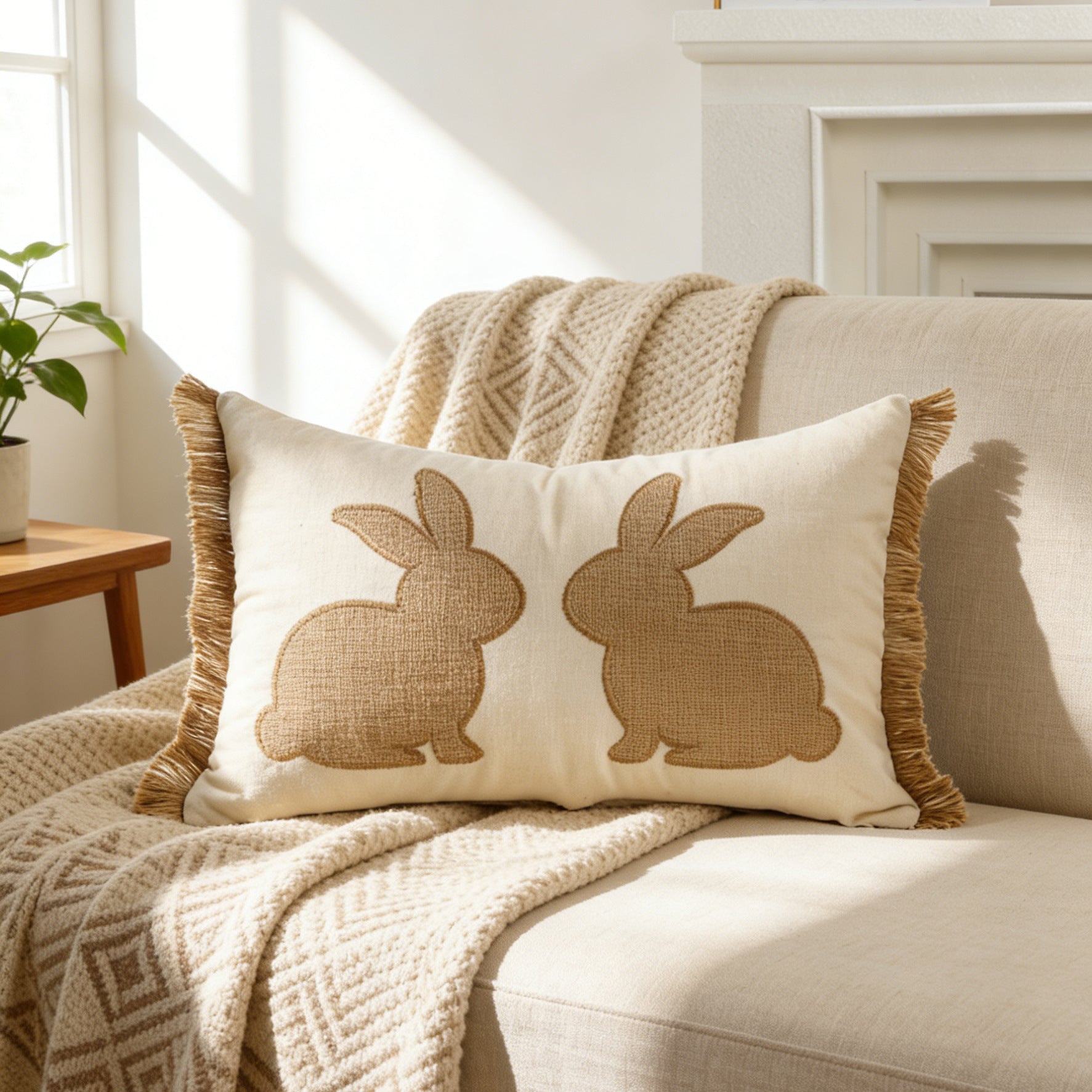 pillowcase with cute bunny motif Madigas