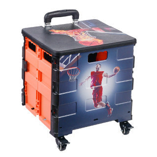 Kids storage box with wheels