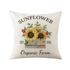 Cushion Cover with Sunflower Pattern Madigas