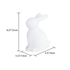 Modern creative rabbit PE LED table lamp for the bedroom