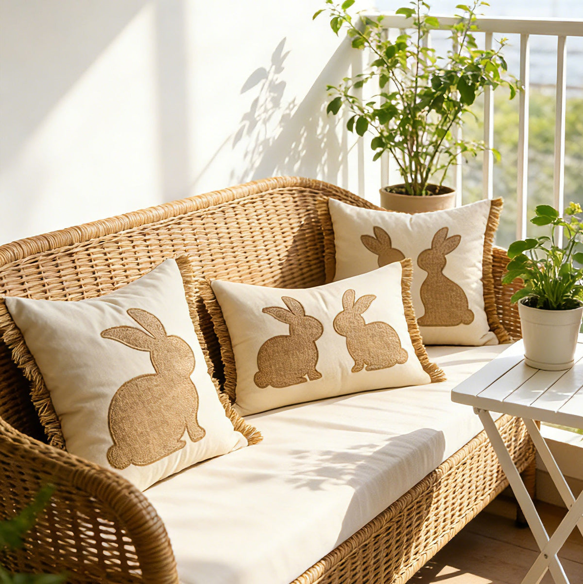 pillowcase with cute bunny motif Madigas
