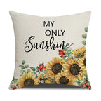 Cushion Cover with Sunflower Pattern Madigas