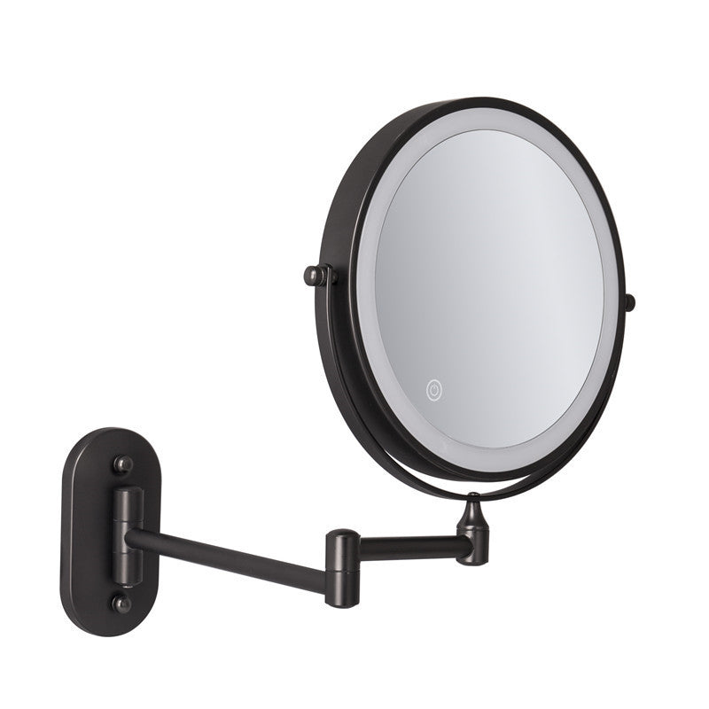 Madigas | Rechargeable wall-mounted shaving mirror | 360° rotation. 1X/10X magnification and adjustable LED lighting for use in the bathroom