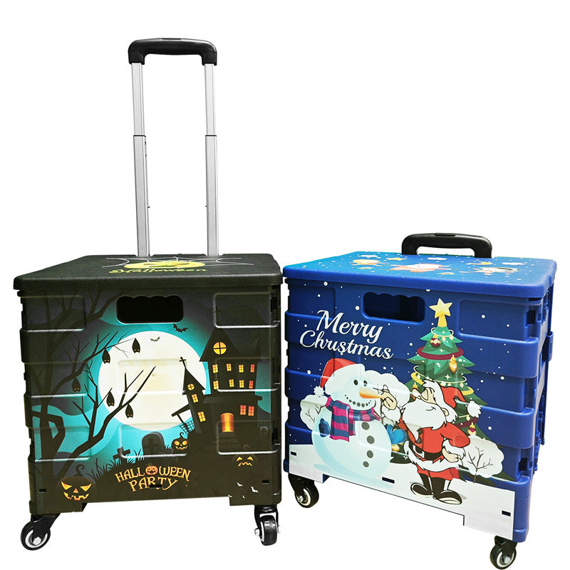 Kids storage box with wheels