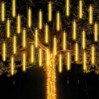 Outdoor hanging meteor tube lights for trees waterproof cascadian LED rain effect home lamp