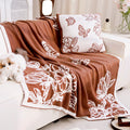Decorative Throw Blanket with Floral Design Madigas