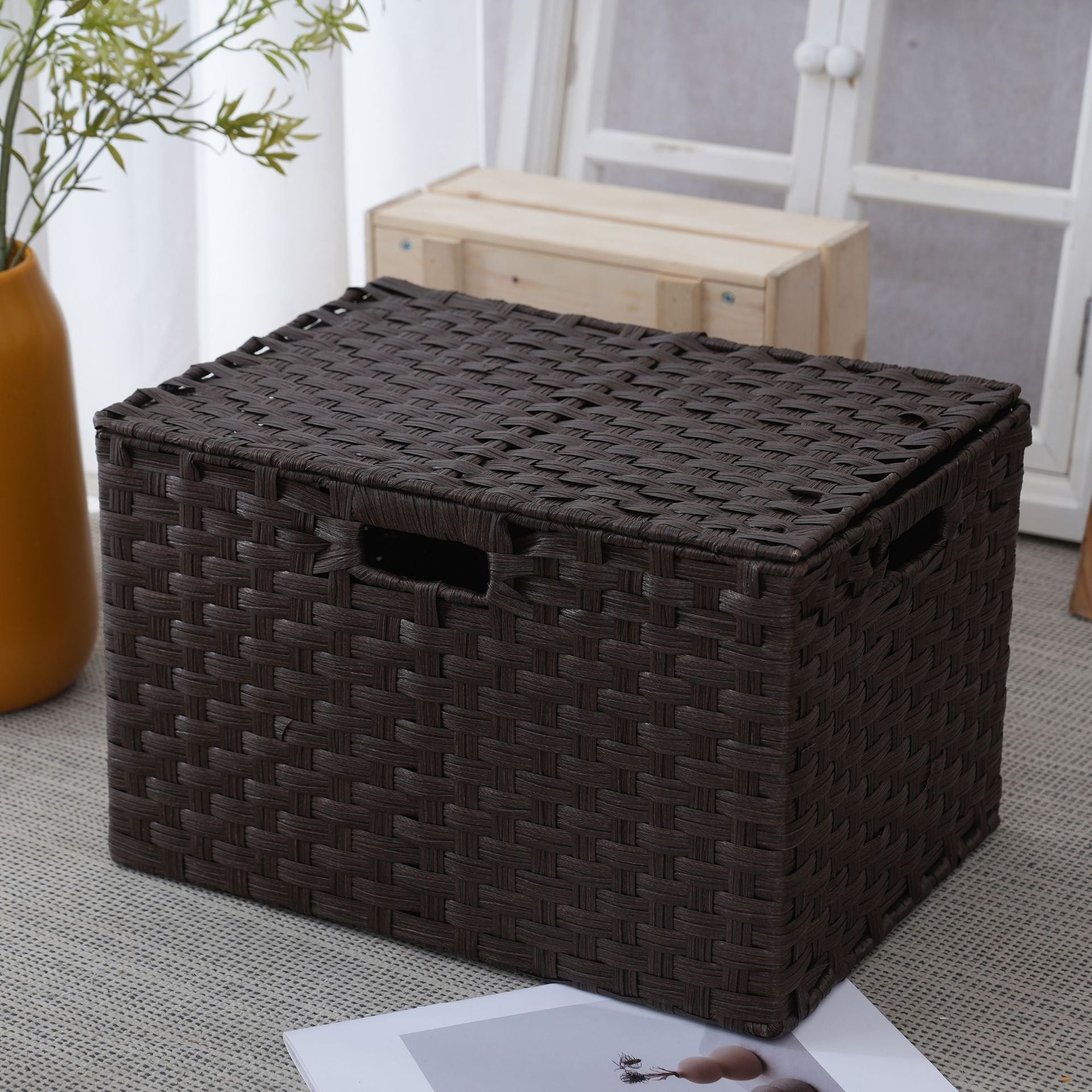 Storage Box Made of Sturdy Woven Material