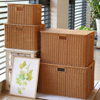 Multifunctional Storage Box Made of Natural Willow Bark