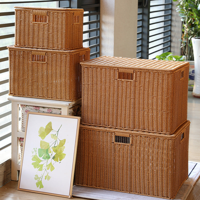 Multifunctional Storage Box Made of Natural Willow Bark