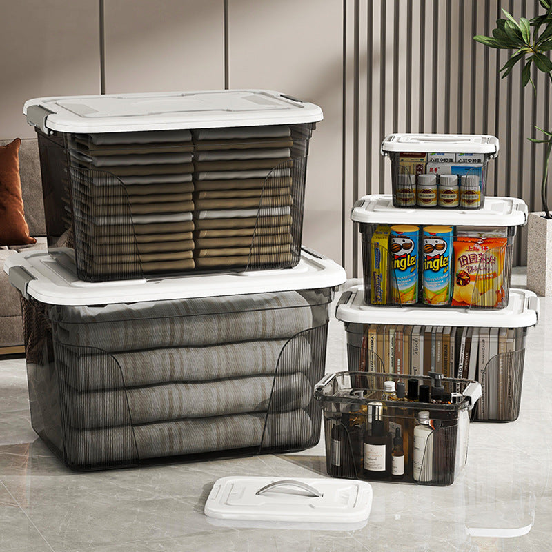 Storage Box with Transparent Lid and Large Volume