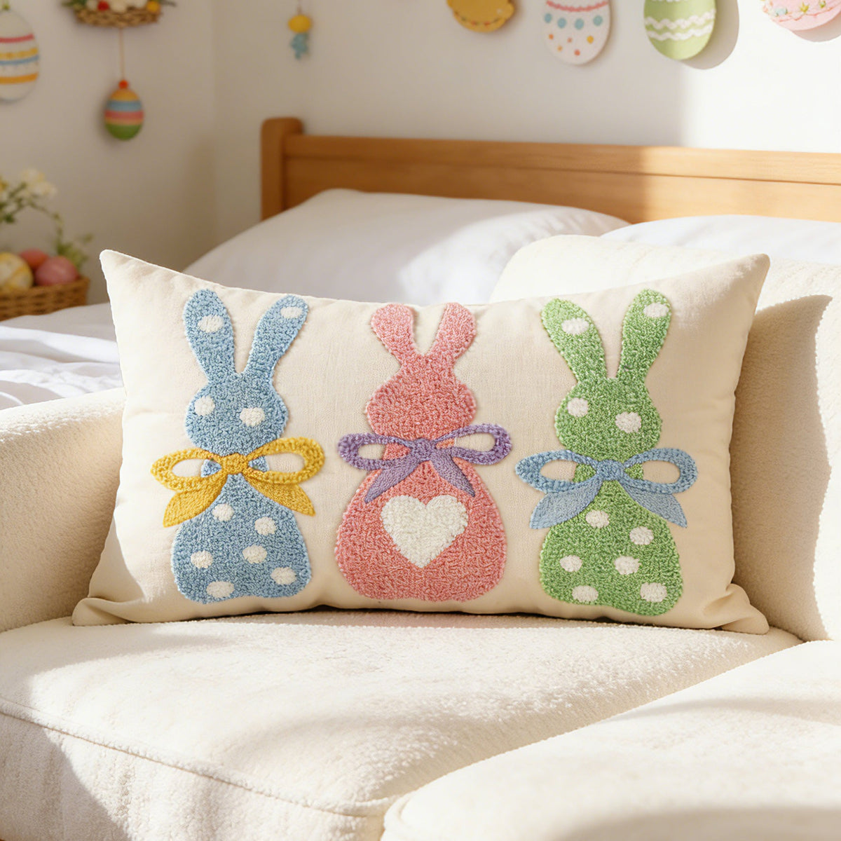 pillowcase with cute bunny motif Madigas