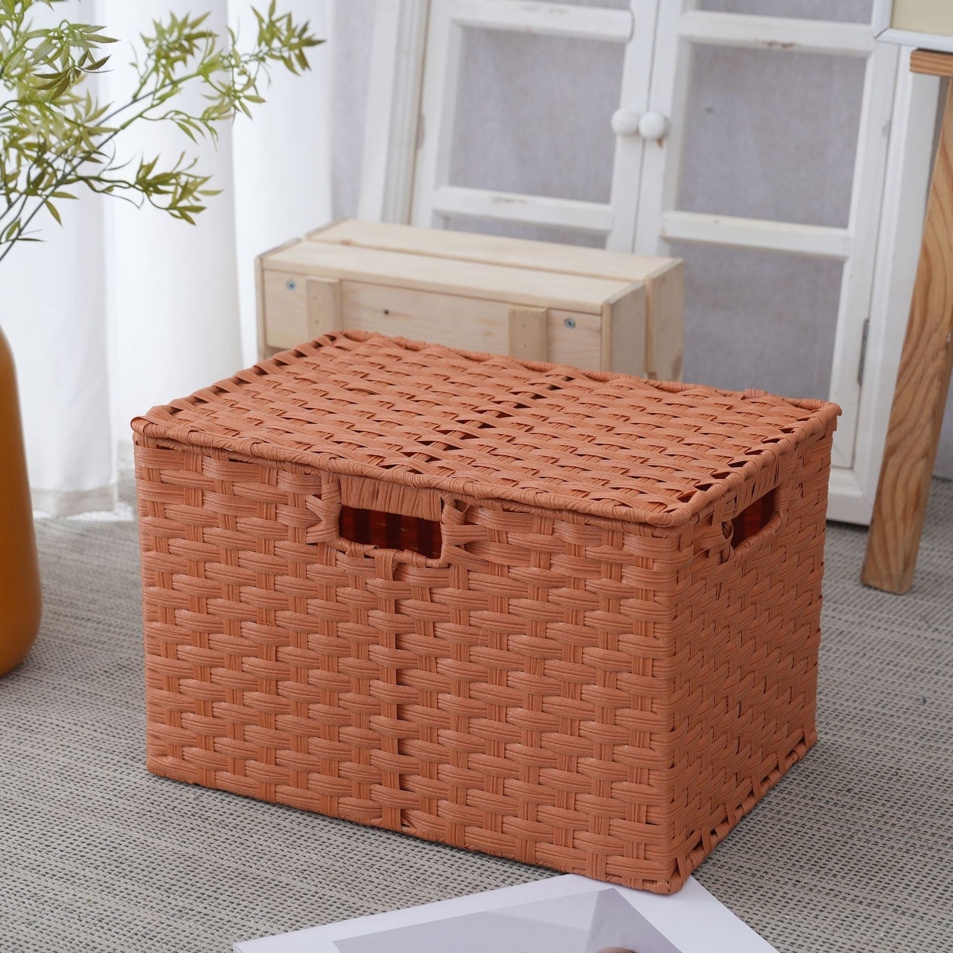Storage Box Made of Sturdy Woven Material