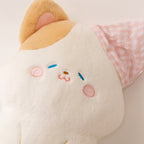 Plush neck roll with kitten motif Madigas