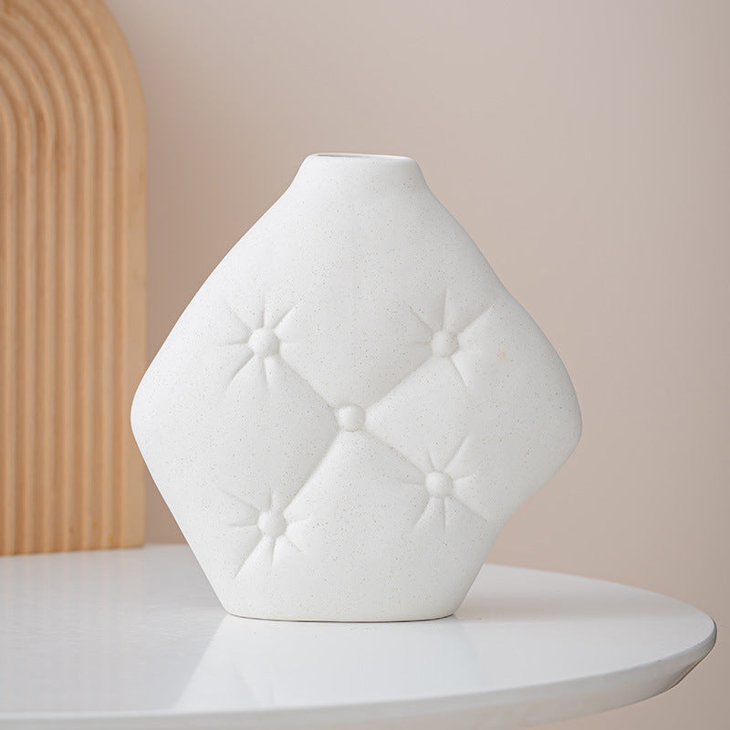 Optimized Geometric Decorative Ceramic Vase
