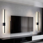 Industrial Minimalist Long LED Iron Wall Lamps for Contemporary Living Room Decoration and Stylish Lighting