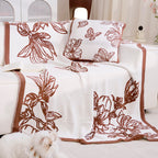 Decorative Throw Blanket with Floral Design Madigas