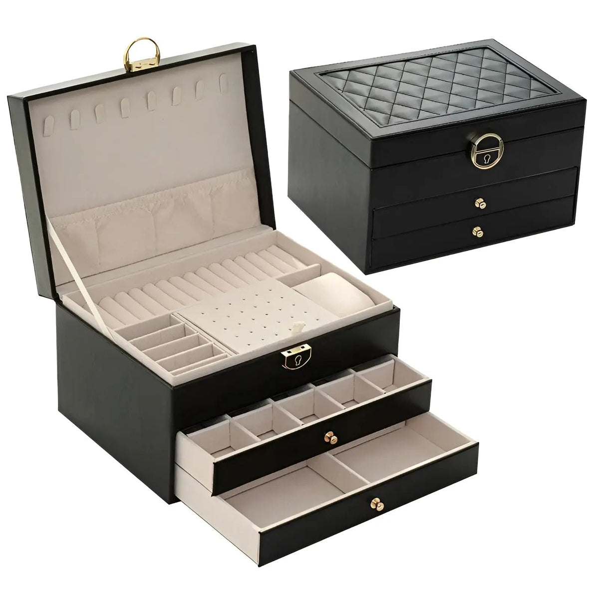 Elegancebox Luxury Jewelry Box – Multiple Storage Box for Jewelry