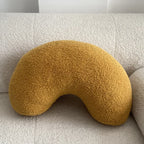 Nordic Bouclé Abstract Cushion – Minimalist Plush Pillow | Madigas