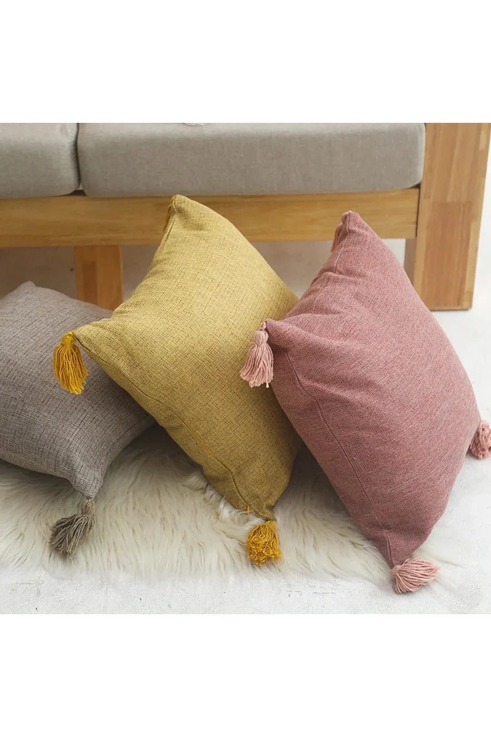 Lino Throw Pillow Cover | Madigas