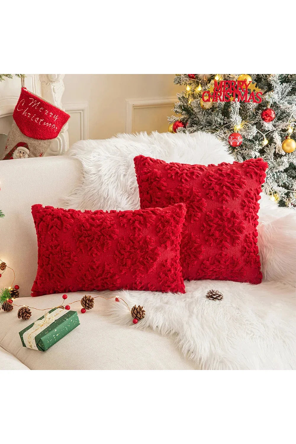 Plush decorative cushion cover | Madigas