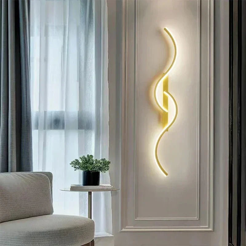 LED Lounge Wall Lights – Dimmable Silicone Wall Lamp for Bedroom, Living Room and Hallway, Modern Lighting Solution for Home
