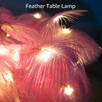 LED Spring Table Lamp Night Light USB-powered Remote Control Night Lamps
