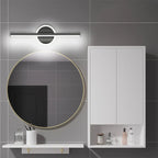 Madigas | LED Wall Light LineaLux | Black & Gold | 40/60/80 cm | Warm, Cold & Three-Color Light | Modern Mirror & Wall Lighting