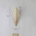 Fan-shaped Art Deco wall lamp