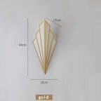 Fan-shaped Art Deco wall lamp