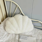 Pastel Shell Cushion – Fluffy Bouclé Plush Pillow | Madigas