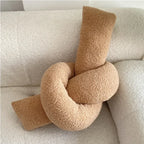 Nordic Bouclé Abstract Cushion – Minimalist Plush Pillow | Madigas