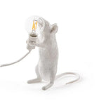 Modern LED Animal Table Lamps: Resin Rat, Cat and Squirrel Night Lights