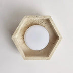 Wabi Sabi Travertine LED Ceiling Lamp