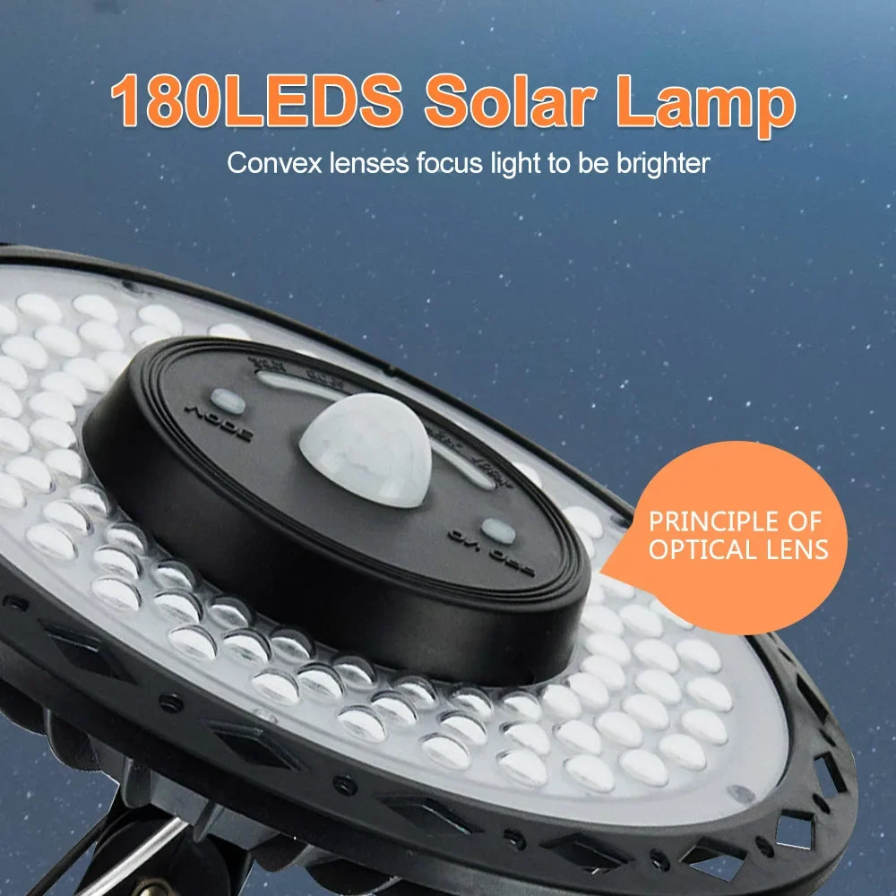 228 LED Solar Ceiling Light | 360° Light Angle | With Remote Control & Motion Sensor | 4400mAh Battery