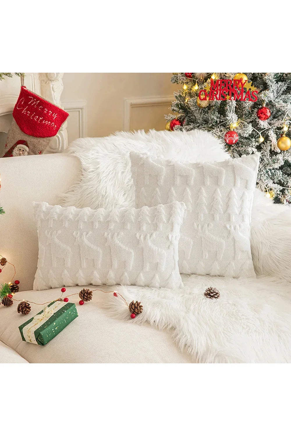 Plush decorative cushion cover | Madigas