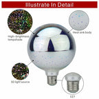 3D LED Lamp | Vintage Fireworks Effect Lamp with E27 Socket | 6W 85–265V | Decor, Party & Christmas Lighting | Auravia