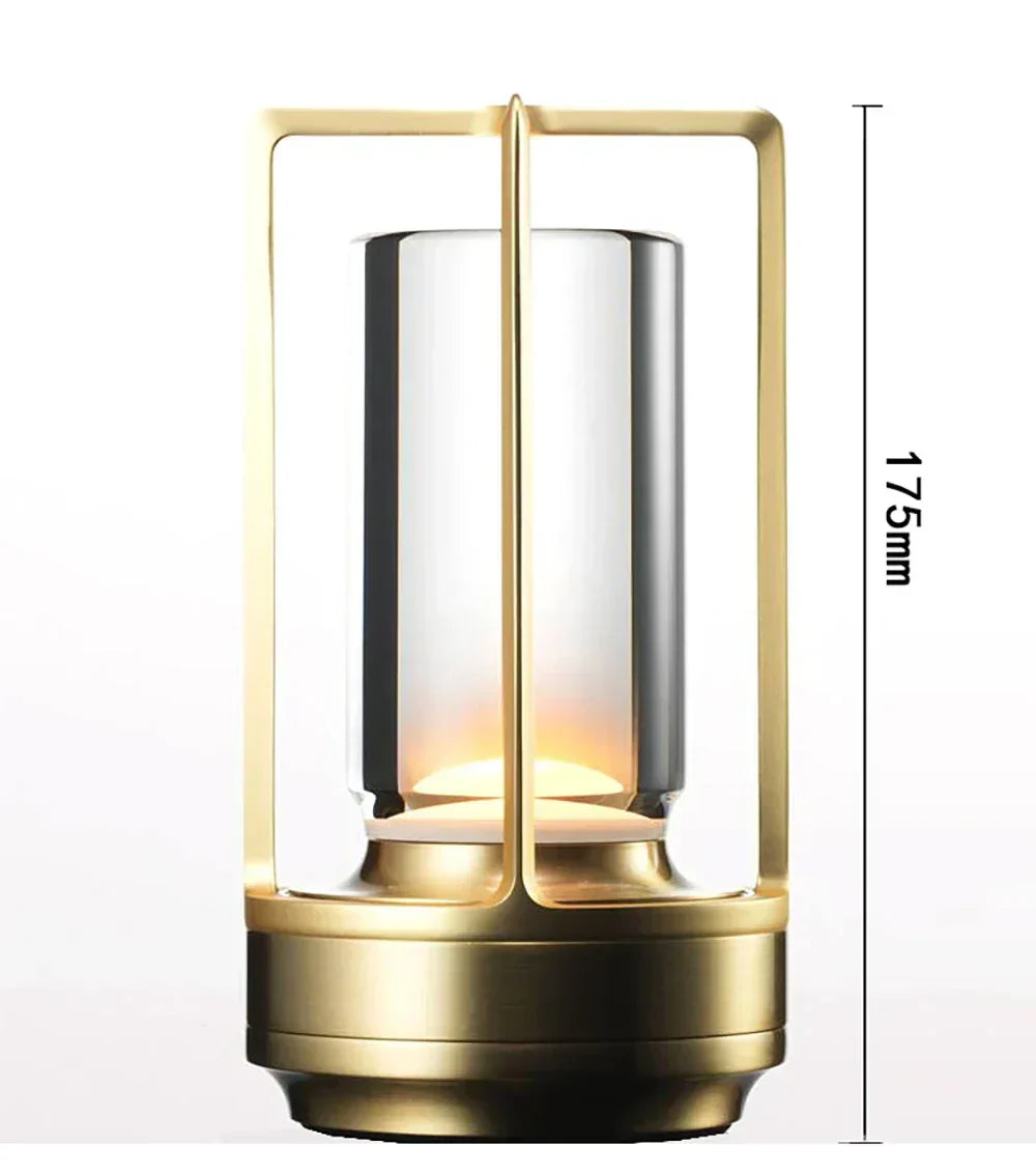 Rechargeable wireless LuxuryGlow table lamp - Elegant wireless lamp for any mood