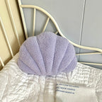 Pastel Shell Cushion – Fluffy Bouclé Plush Pillow | Madigas