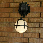 LED Lantern with Dragon Head made of Resin for Unique Halloween Decoration