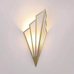 Fan-shaped Art Deco wall lamp