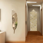 Madigas | 3D Feather Art Mirror Wall Sticker
