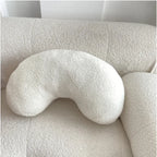 Nordic Bouclé Abstract Cushion – Minimalist Plush Pillow | Madigas