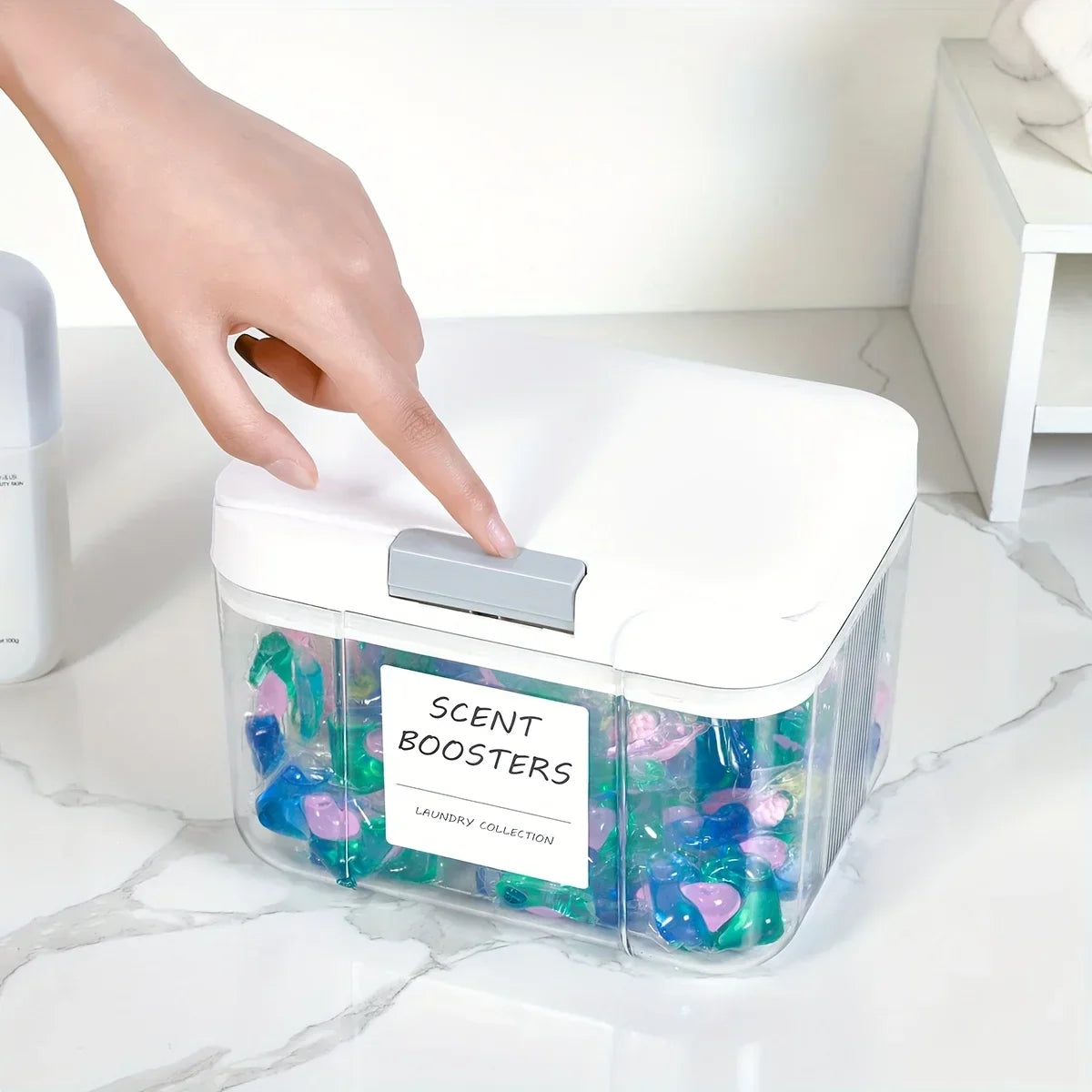 Detergent Pods Storage Box with Lid
