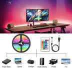 USB RGB LED Strip Lights with App Control for Room & TV Ambient Lighting Decor
