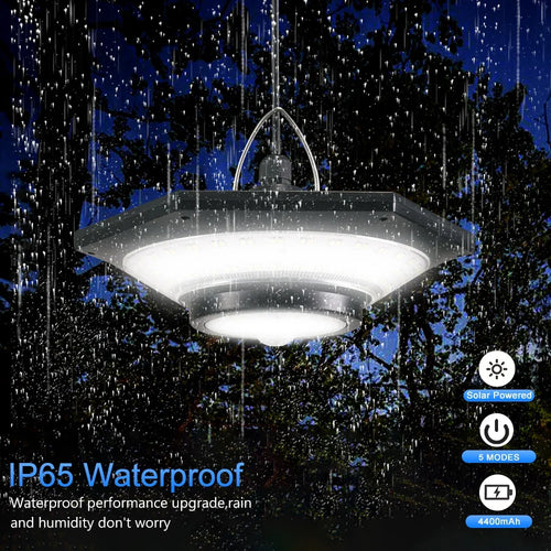 228 LED Solar Ceiling Light | 360° Light Angle | With Remote Control & Motion Sensor | 4400mAh Battery