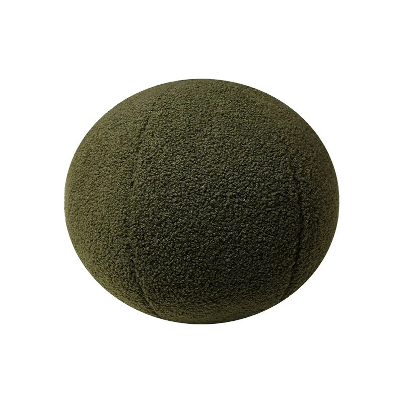 Nordic Bouclé Abstract Cushion – Minimalist Plush Pillow | Madigas