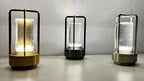 Portable wireless LED lantern with charging station
