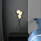 LunaGlow 3D Moon Floor Lamp modern design with tripod LED!
